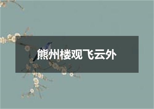 熊州楼观飞云外