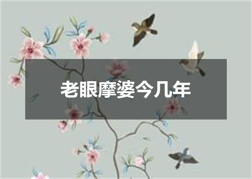 老眼摩婆今几年