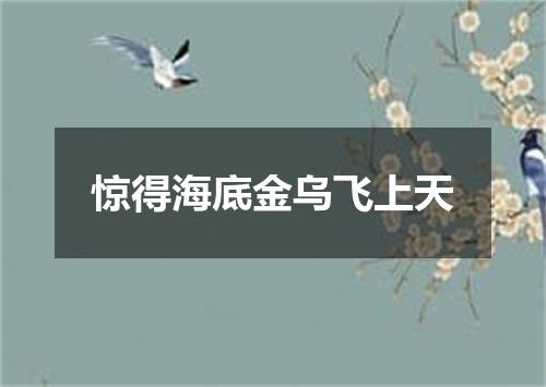 惊得海底金乌飞上天