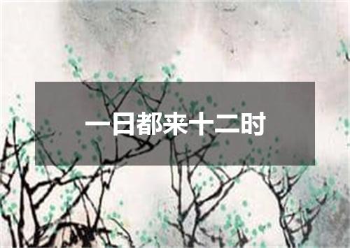 一日都来十二时