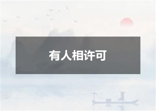 有人相许可