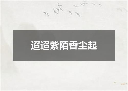 迢迢紫陌香尘起