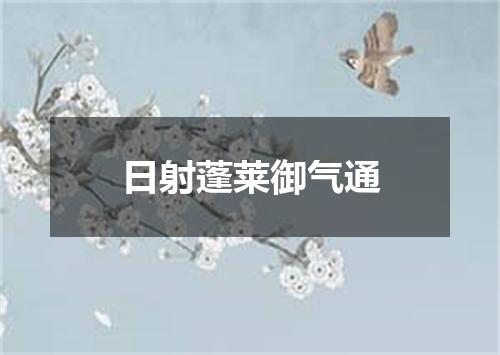 日射蓬莱御气通