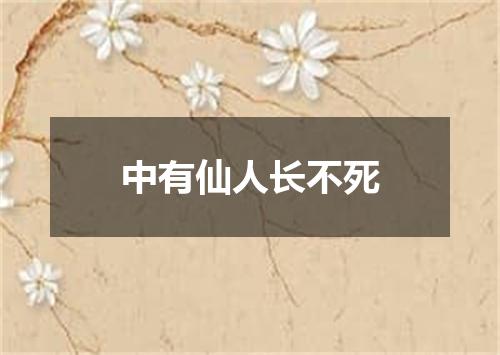 中有仙人长不死