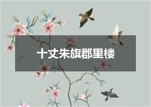 十丈朱旗郡里楼