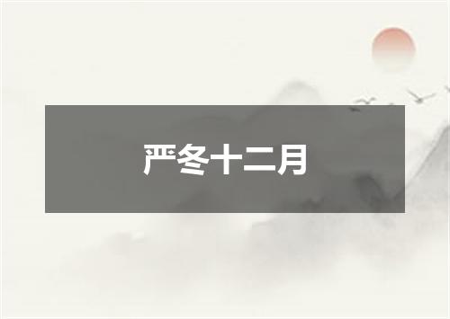 严冬十二月