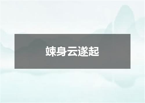 竦身云遂起