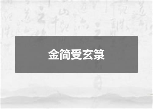 金简受玄箓