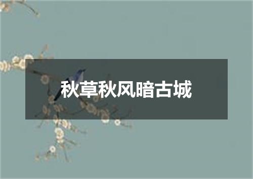 秋草秋风暗古城