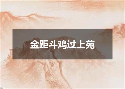 金距斗鸡过上苑