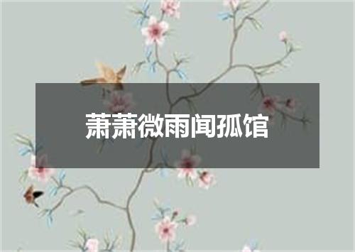 萧萧微雨闻孤馆