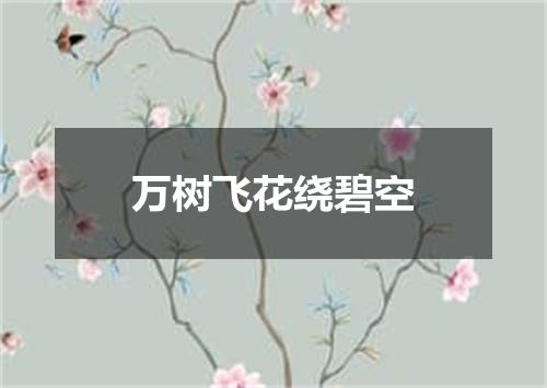 万树飞花绕碧空