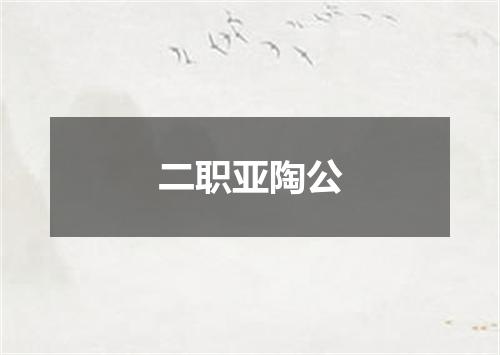 二职亚陶公