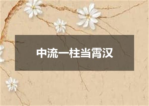 中流一柱当霄汉