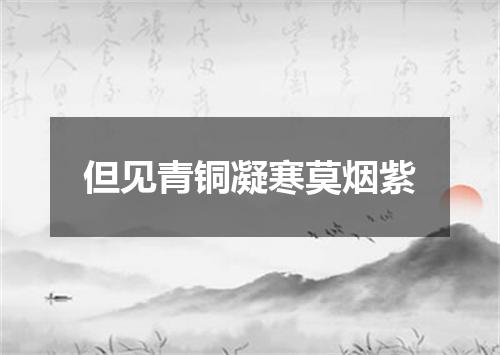 但见青铜凝寒莫烟紫