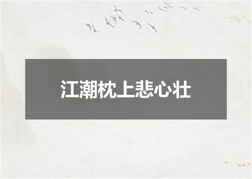 江潮枕上悲心壮