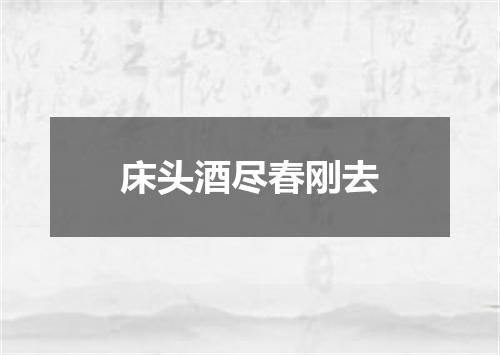 床头酒尽春刚去