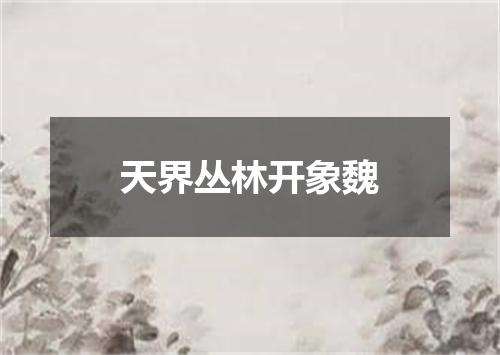 天界丛林开象魏
