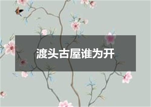 渡头古屋谁为开