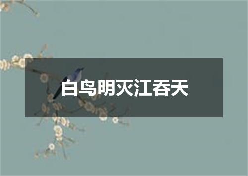 白鸟明灭江吞天