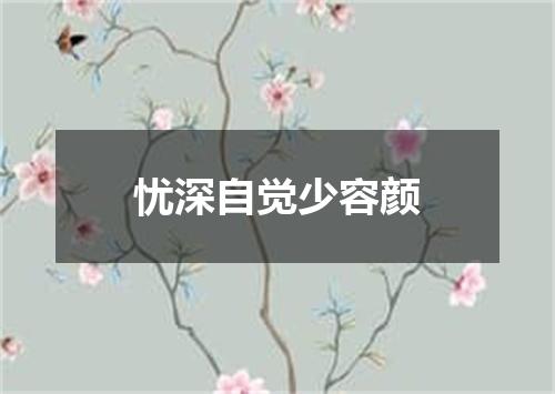 忧深自觉少容颜