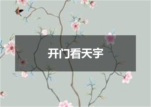 开门看天宇