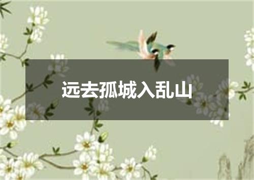 远去孤城入乱山