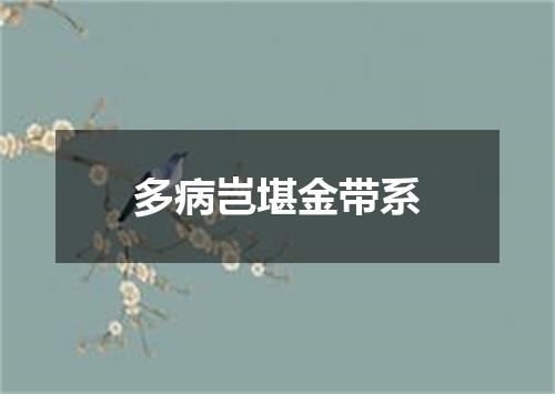多病岂堪金带系