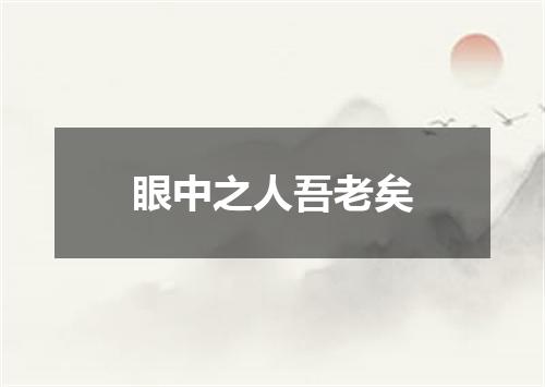 眼中之人吾老矣