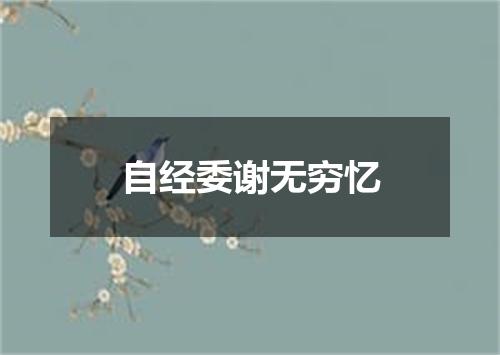 自经委谢无穷忆
