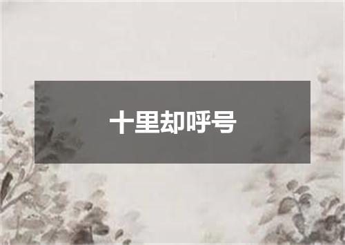 十里却呼号