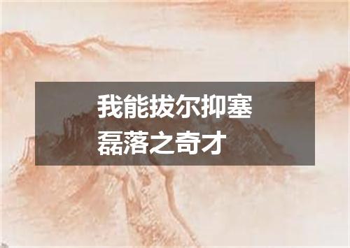 我能拔尔抑塞磊落之奇才