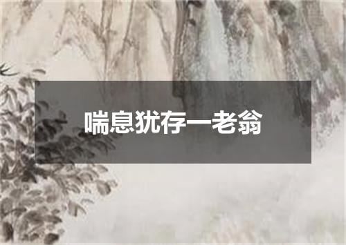 喘息犹存一老翁