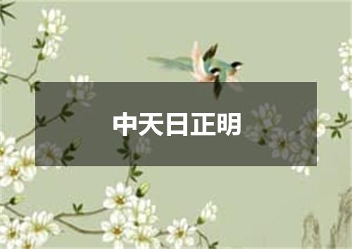 中天日正明