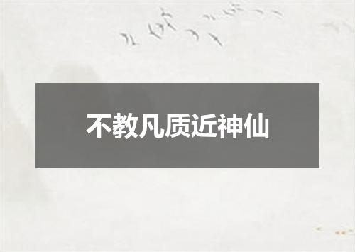 不教凡质近神仙