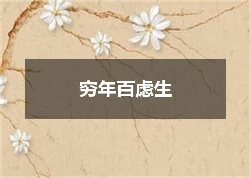 穷年百虑生