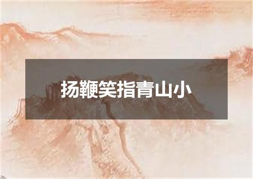 扬鞭笑指青山小