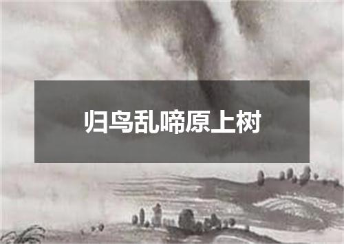 归鸟乱啼原上树