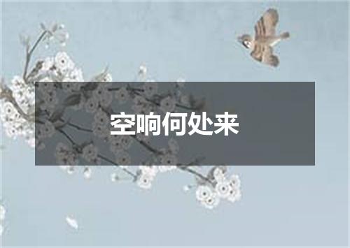 空响何处来