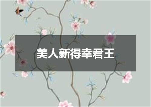 美人新得幸君王