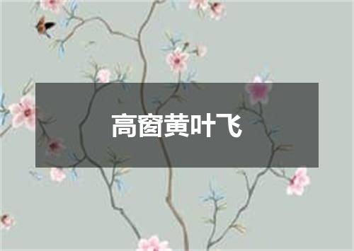 高窗黄叶飞