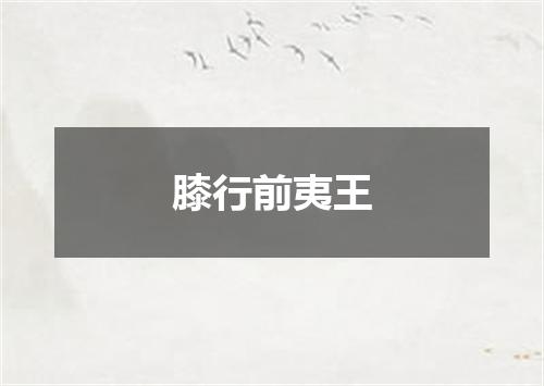 膝行前夷王