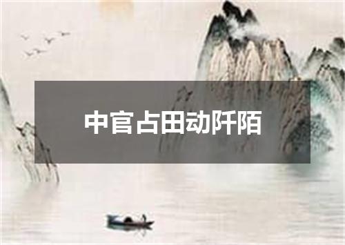 中官占田动阡陌