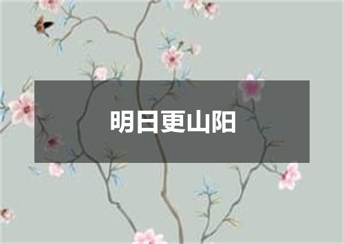 明日更山阳