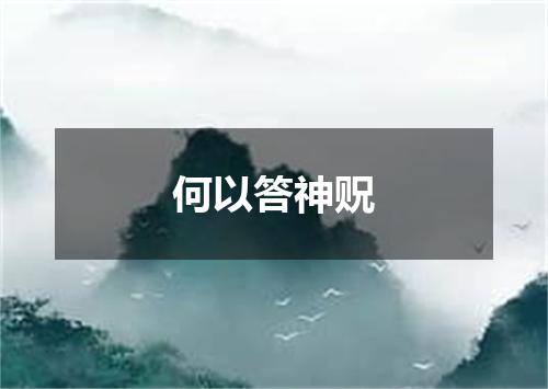 何以答神贶