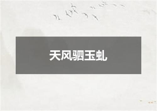 天风驷玉虬