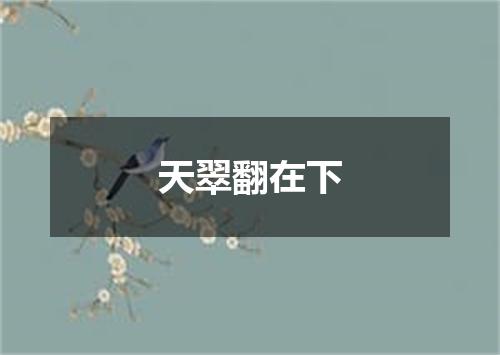 天翠翻在下