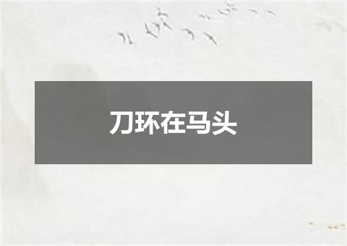刀环在马头