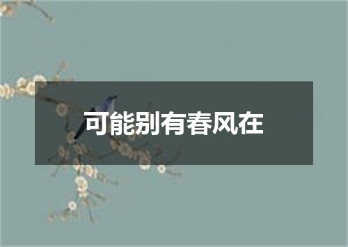 可能别有春风在
