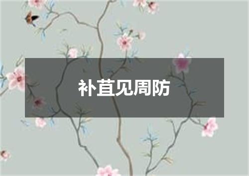 补苴见周防